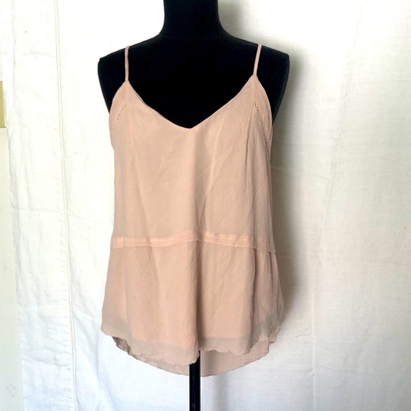 Gentle Fawn Top, pale dusty pink, lined crepe rayon size S NWOT - Picture 1 of 10